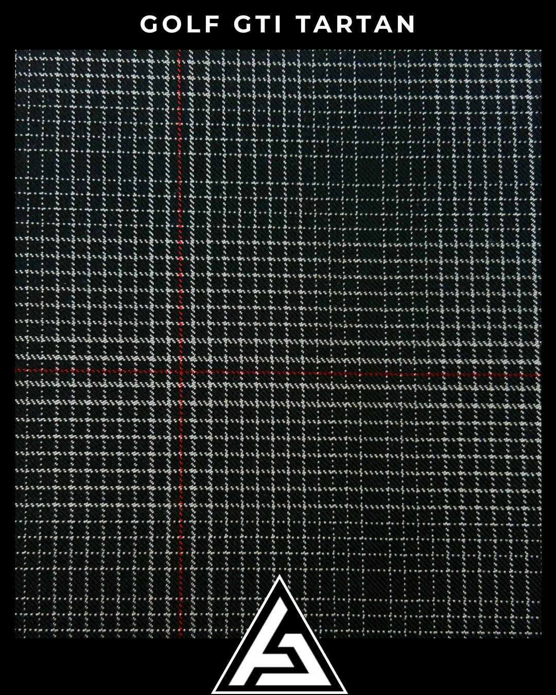 golf gtı tartan black-gray-red